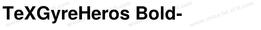TeXGyreHeros Bold字体转换